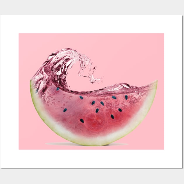 Watermelon Wave Wall Art by Vin Zzep